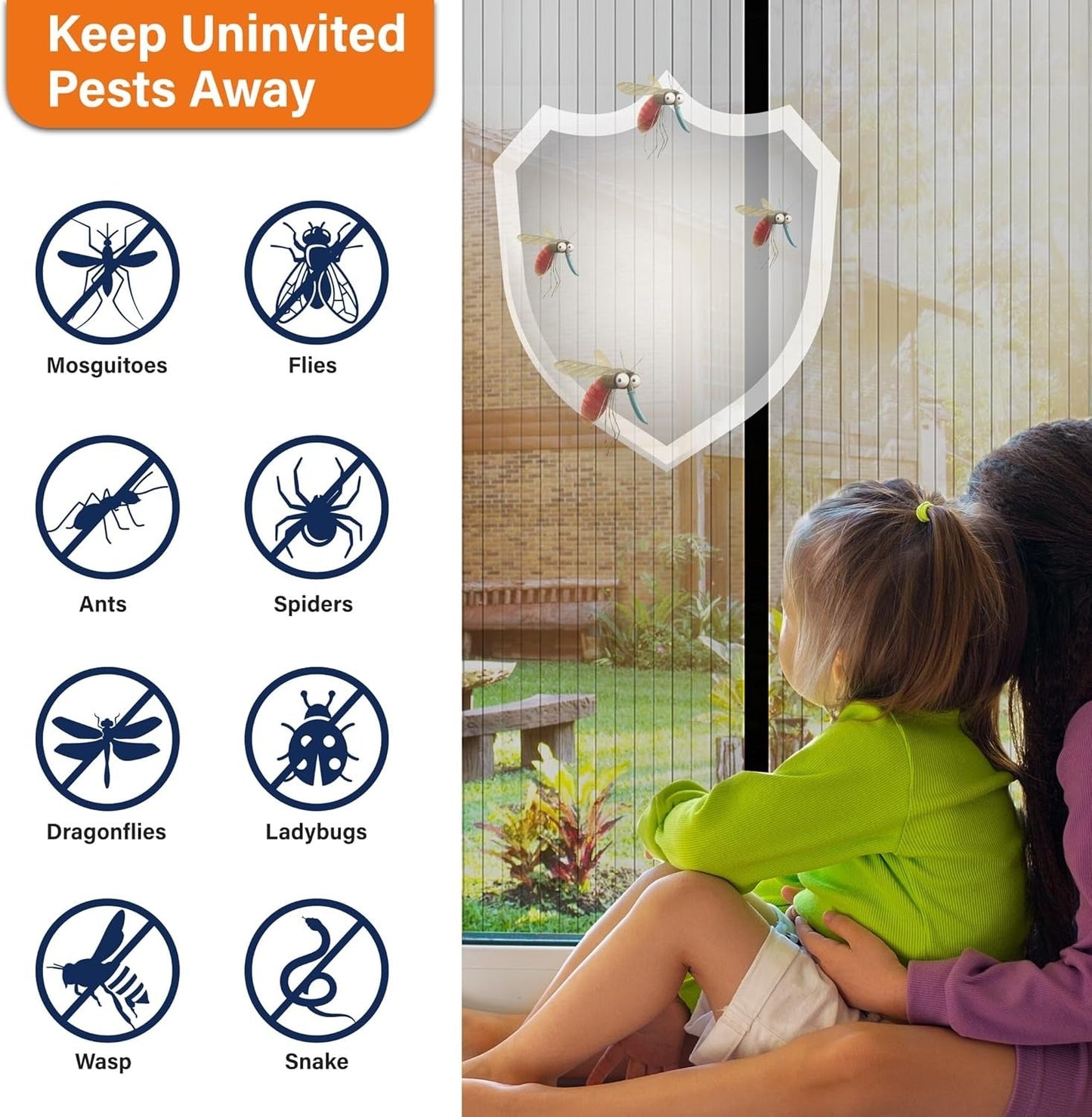 Magnetic Screen Door (78 X 38 Inch)