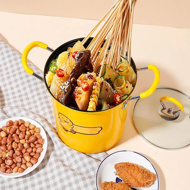 Stainless Steel Deep Fryer Pot with Filter Lid (2Liter)